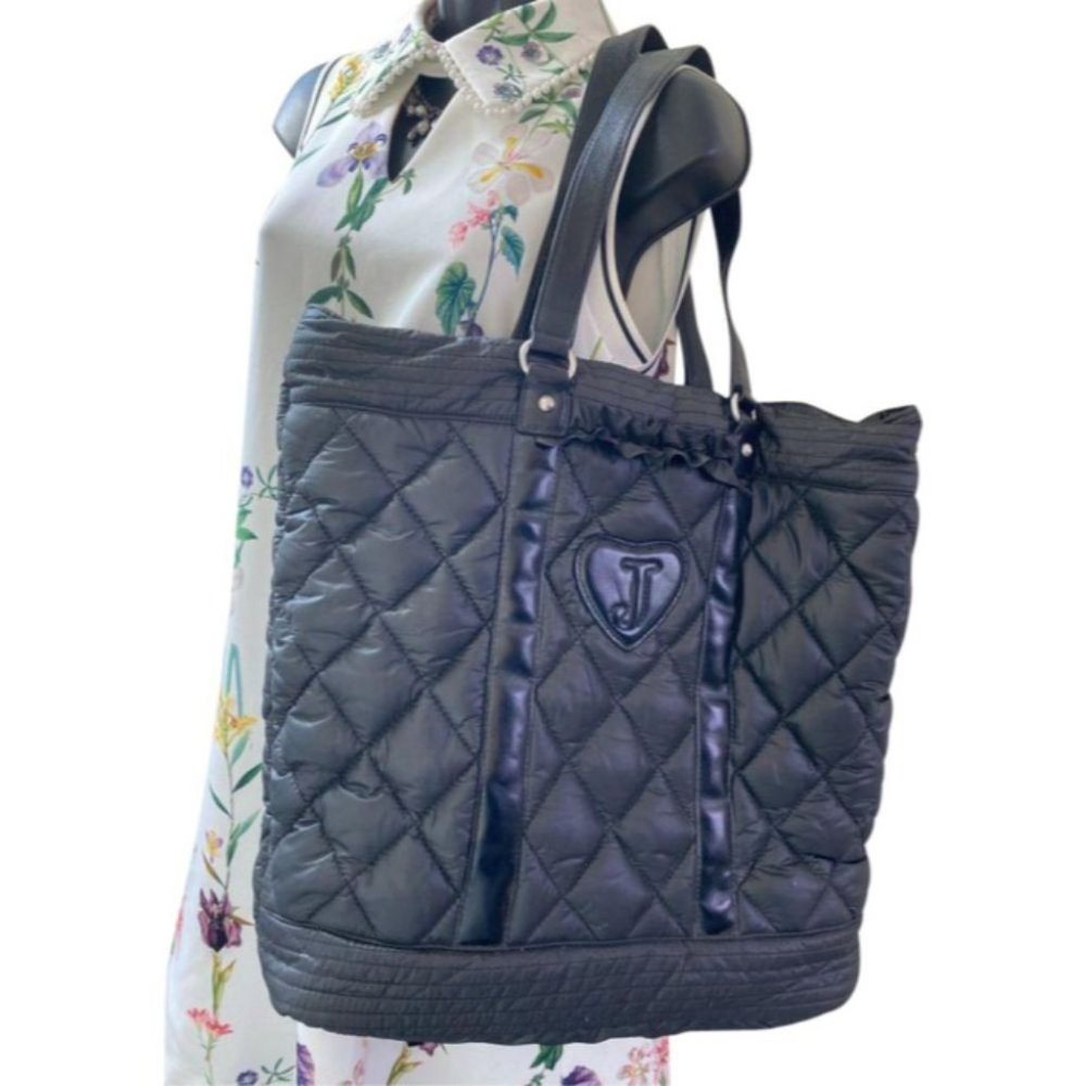 Juicy Couture Black Large Nylon Tote Bag
